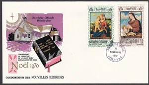 NEW HEBRIDES FRENCH 1970 Christmas commem FDC..............................55220 - Picture 1 of 1