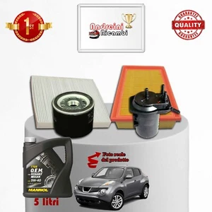 KIT TAGLIANDO FILTRI + OLIO PER NISSAN JUKE 1.5 dCi 81KW DAL 2011 -> - Imagen 1 de 1