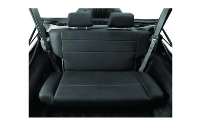 Bestop 39440-15 Black Denim Rear Fold & Tumble Bench Seat for 55-95 Jeep CJ5 CJ7 - Изображение 1 из 2