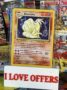 1999 POKEMON NINETALES HOLO FOIL RARE HOLOGRAM #12 RARE READ SEE PICTURES - Picture 1 of 12