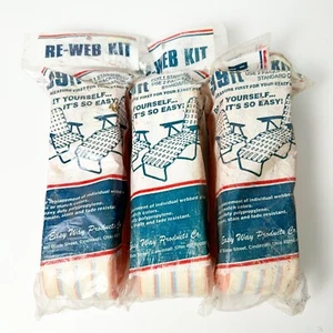 Vintage Easy Way Products Re-Web Kit Orange Set of 3, 39 Ft Each - Picture 1 of 6