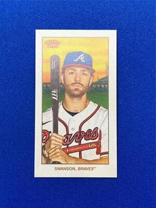 Dansby Swanson 2020 Topps T206 Sweet Caporal Back Atlanta Braves - Bild 1 von 2