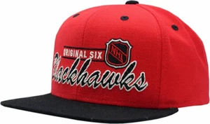 Chicago Blackhawks Original Six 2-Tone Flat Bill Snapback-10361 - Picture 1 of 3