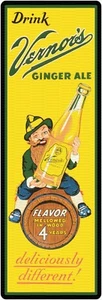 Vernor's Ginger Ale 6" x 18" Metal Sign - Picture 1 of 1