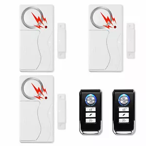 Tür Fenster Alarm Einbruchschutz Magnetsensor Alarmanlage 2Fernbedienung +3Alarm - Bild 1 von 12