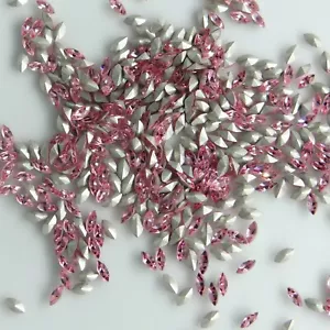 4200 4x2 LR *** 16 Swarovski Strass SCHIFF konischer Boden 4x2mm HELLROSE - Bild 1 von 4