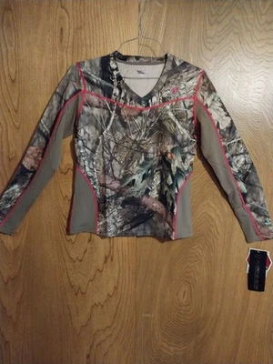 Camisa de rendimiento Scent Blocker para mujer Sola 1.5 roble musgo camuflada talla mediana  Foto 1 de 3