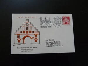 architecture of the 12th century FDC Germany 1967 (Rottweil slogan) - Picture 1 of 1