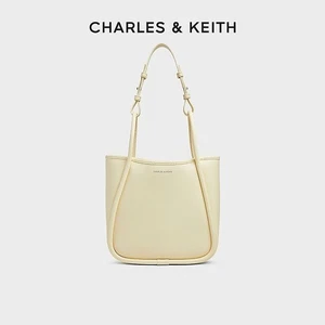 Bright Yellow CHARLES & KEITH Large Capacity Single Shoulder Tote Steamed Bun - Picture 1 of 4