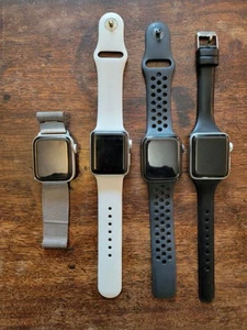 Lot of 4 Apple Watches Series 3/Nike 4/SE 38mm/40mm + More For Parts LOCKED - Picture 1 of 9