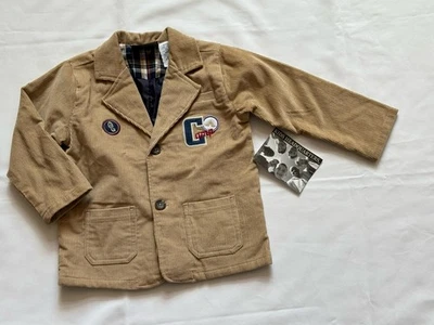 Nuevo con etiquetas Blazer de Pana Traje Chaqueta Niño Pequeño Talla 4T Caqui Niños Cuartel General Foto 1 de 4