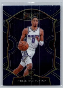 2020-21 Panini Select #72 Tyrese Haliburton Blue Rookie - Picture 1 of 2