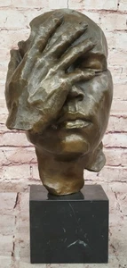 Salvatore Dali Mid-Century Modern Bronze Sculpture Of A Man w/Very Cool Statue - Picture 1 of 10