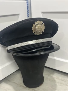 Vintage Feuerwehr Feuerwehrmann Kleid Uniform Mütze Feuerwehr Kern Kreis Feuerwehr - Bild 1 von 11