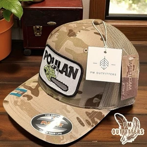 De colección Retro Poulan Motosierra Parche Camuflaje Flexfit Multicam Camionero Sombrero - Imagen 1 de 12