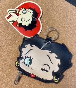 Monedero Betty Boop Face cremallera troquelado llavero 2005 Tag Fleischer Studios - Imagen 1 de 15