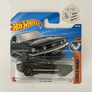 2025 HOT WHEELS #189 - ‘67 Mustang (Black #3 Muscle Mania - Short Card) B13 - Picture 1 of 1