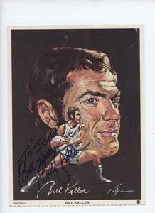 Billy Keller ABA Pacers Boliermakers Signed Auto Volpe Portrait - Picture 1 of 2