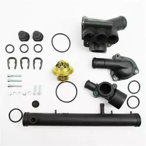 Set Komplett Wasserrohr Thermostat 80°C Gehäuse VW VR6 2.8 2.9 AAA ABV 2,8l 2,9 - Picture 1 of 12