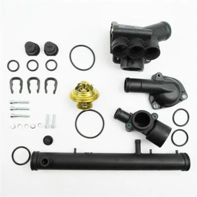 Set Komplett Wasserrohr Thermostat 80°C Gehäuse VW VR6 2.8 2.9 AAA ABV  2,8l 2,9 - Bild 1 von 4