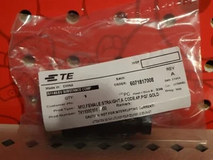TE Connectivity T4110001041-000 M12 Female PG7 Gold Circular 4 pin Connector - Picture 1 of 4