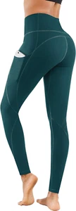 High Waist Yoga Pants - Yoga Pants with Pockets Tummy Control, 4 Ways Stretch Wo - Picture 1 of 12
