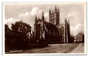 Postal RPPC Bath Abbey England - Imagen 1 de 2
