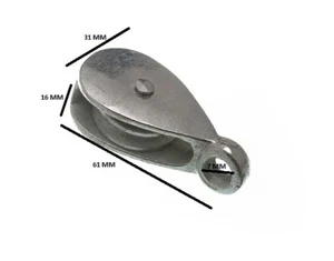 Polea De Cable De Lavado Individual De 32Mm Galvanizado Tamaño De Paquete 6 - Imagen 1 de 1