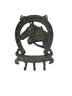 San Pacific International SPI Caballos 3 Llaveros Latón Caballo Zapato 6" x 4.5" Foto 1 de 4
