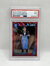 2016 Panini Hoops Domantas Sabonis Red Checkerboard #271 /15 RC | PSA 9 | POP 1