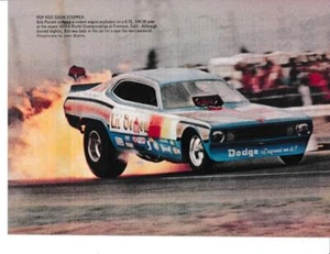 Dodge Funny Car 1972 Pete's Lil' Demon EXPLOSION 1970 impresión-foto-Bob Pickett - Imagen 1 de 1