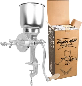 Hand Crack Corn Grain Mill Grinder Manual Mill Food Grinder Grain Mill Iron for  - Picture 1 of 8