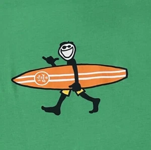NWT Life Is Good Mens SMALL Tank Top Surfer Green Beach Surf Hang Loose 🤙 - Picture 1 of 8