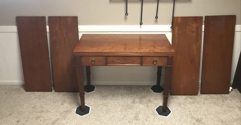 Vintage-Federal Style Wood Extension Dining or Library Table-Walter Of Wabash Cover