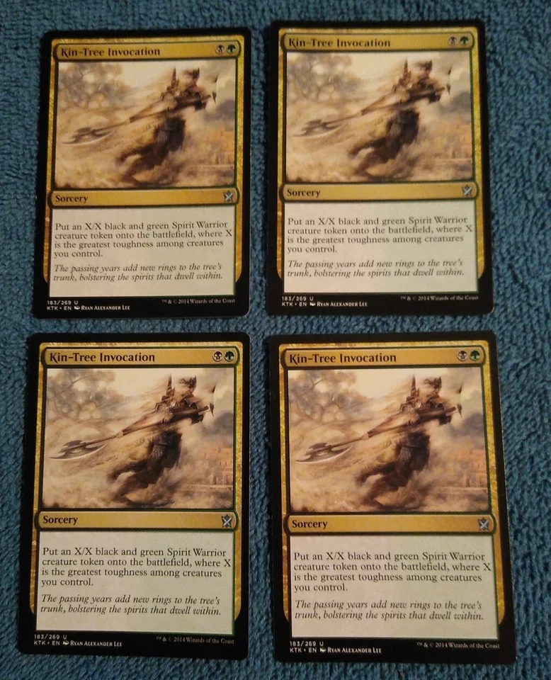 KIN-TREE INVOCATION X4  KTK  MTG Magic Cards White Uncommon - Image 1 of 1