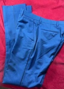BNWT John Lewis 'KIN' Men's Wool Blend Trousers.Blue. W 30" L 33" - Picture 1 of 7