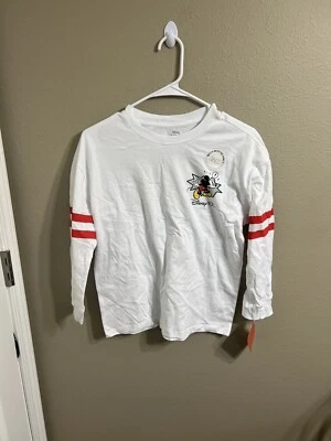 Camisa Blanca Disney 100 Mickey Mouse Manga Larga Unisex Niños Talla XL NUEVA CON ETIQUETAS Foto 1 de 3