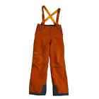 Marmot Edge Insulated Pant Bibs Boys Size XL Orange Grow an Inch