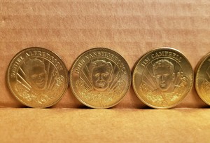 1996-1997 PINNACLE MINT COLLECTION NHL BRASS COINS SET OF 6