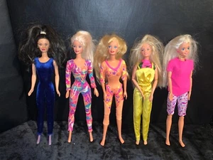 VTG 1990’s Barbie Doll Lot 5 Dolls - Picture 1 of 1