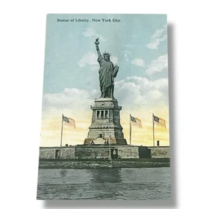 Postal Estatua de la Libertad Nueva York Nueva York Tarjeta Dividida Trasera C683 - Imagen 1 de 2
