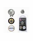 NFL  New Orleans Saints Golf Hat Magnetic Clip w/ 2 Double Sided Ball Markers