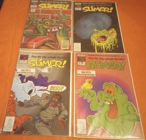 NOW Comics Slimer Lot # 1 7 13 18 Fun For The Whole Family Real Ghostbusters - Picture 1 of 15