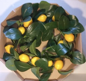 15" Summer Lemons Door Wreath - Picture 1 of 1