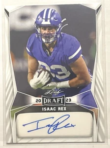 2023 Leaf Draft Autographs #BA-IR1 Isaac Rex RC Auto - Picture 1 of 2
