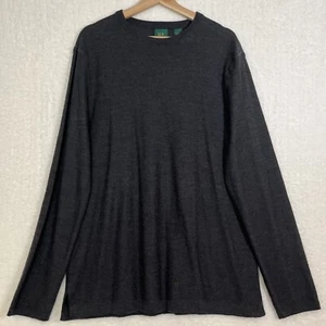 Marshall Field’s Men’s Gray Pullover Extra Fine Italian Merino Wool Sweater Sz L - Picture 1 of 10