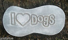 Plastic dog puppy  plaque mold garden ornament stepping stone. 10” x 5” x 3/4”