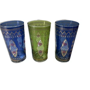 De colección 3 Cartuchos Oro 24ct Por Tara Lal Vasos India Good Earth Boho - Imagen 1 de 6