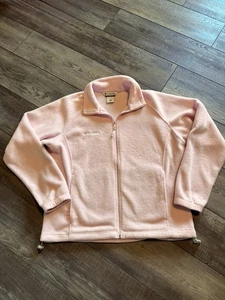 Columbia Benton Springs Full Zip Fleece Jacket Pink Womens Size XL - Picture 1 of 5