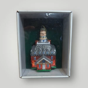 Adorno de Navidad de vidrio soplador manual palacio de los gobernadores de Williamsburg colonial de colección - Imagen 1 de 9